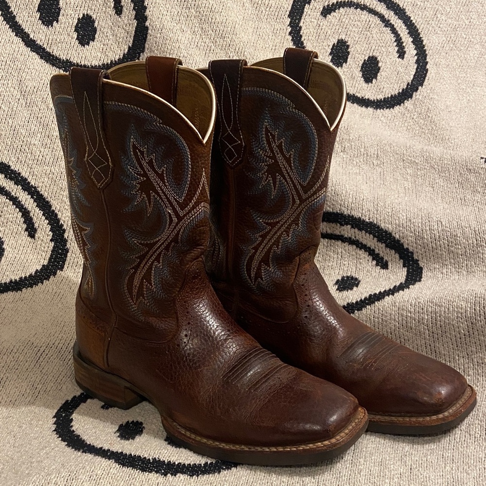 Ariat Brown Leather Cowboy Boots